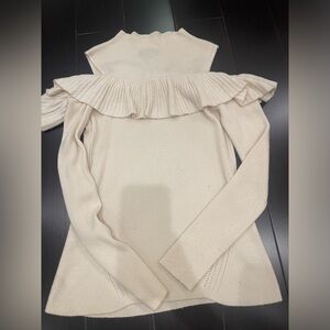 Intermix  Cream Off-Shoulder‎ Sweater